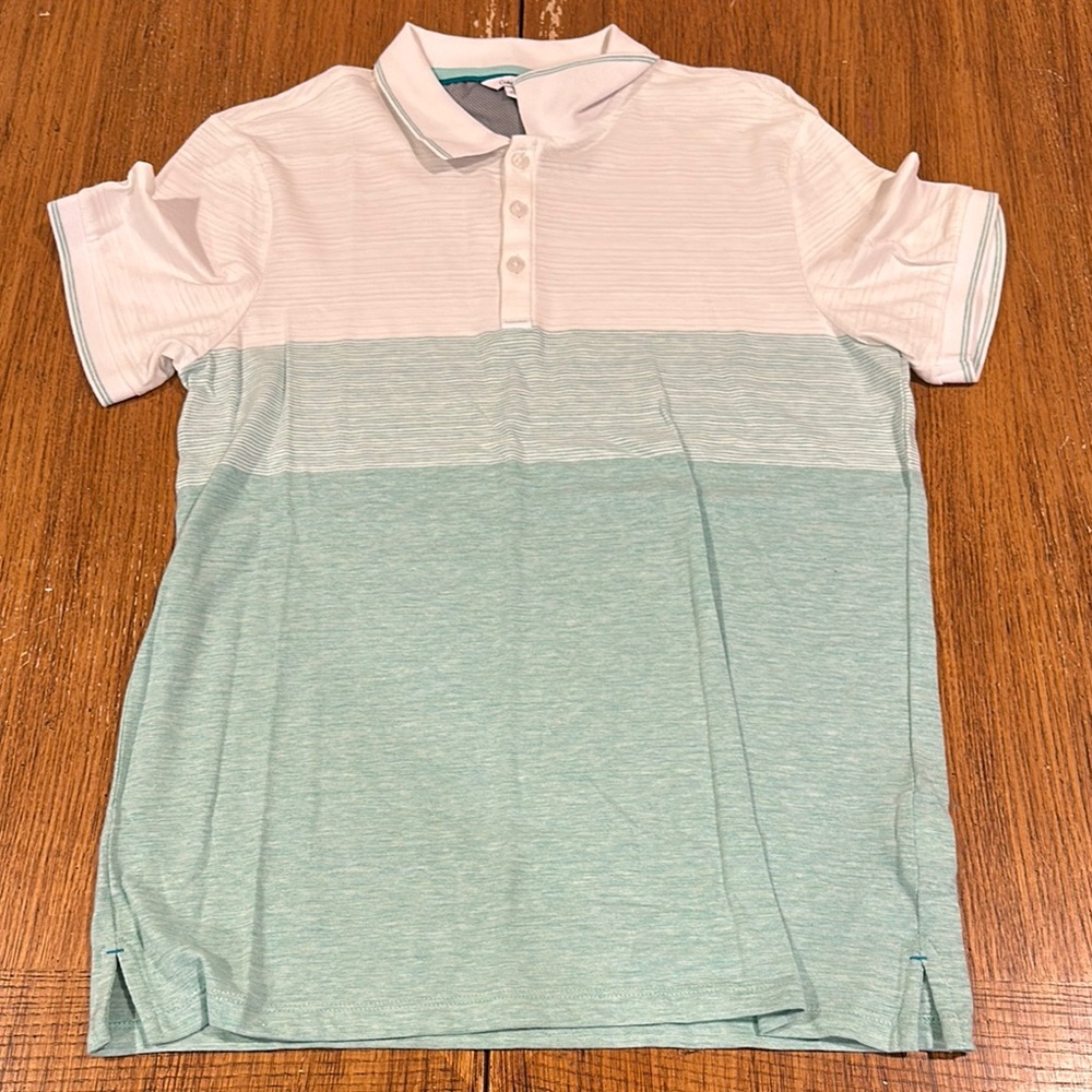 CALVIN KLEIN Men’s White/Blue Polo